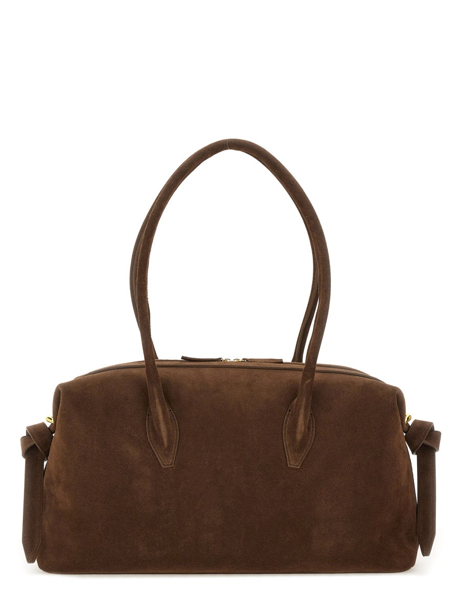 Brioche Duffle Bag Brown Bovine Leather Shoulder