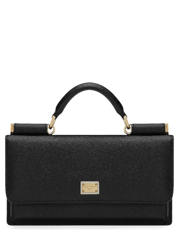 Calfskin Mini Bag Black Leather Shoulder
