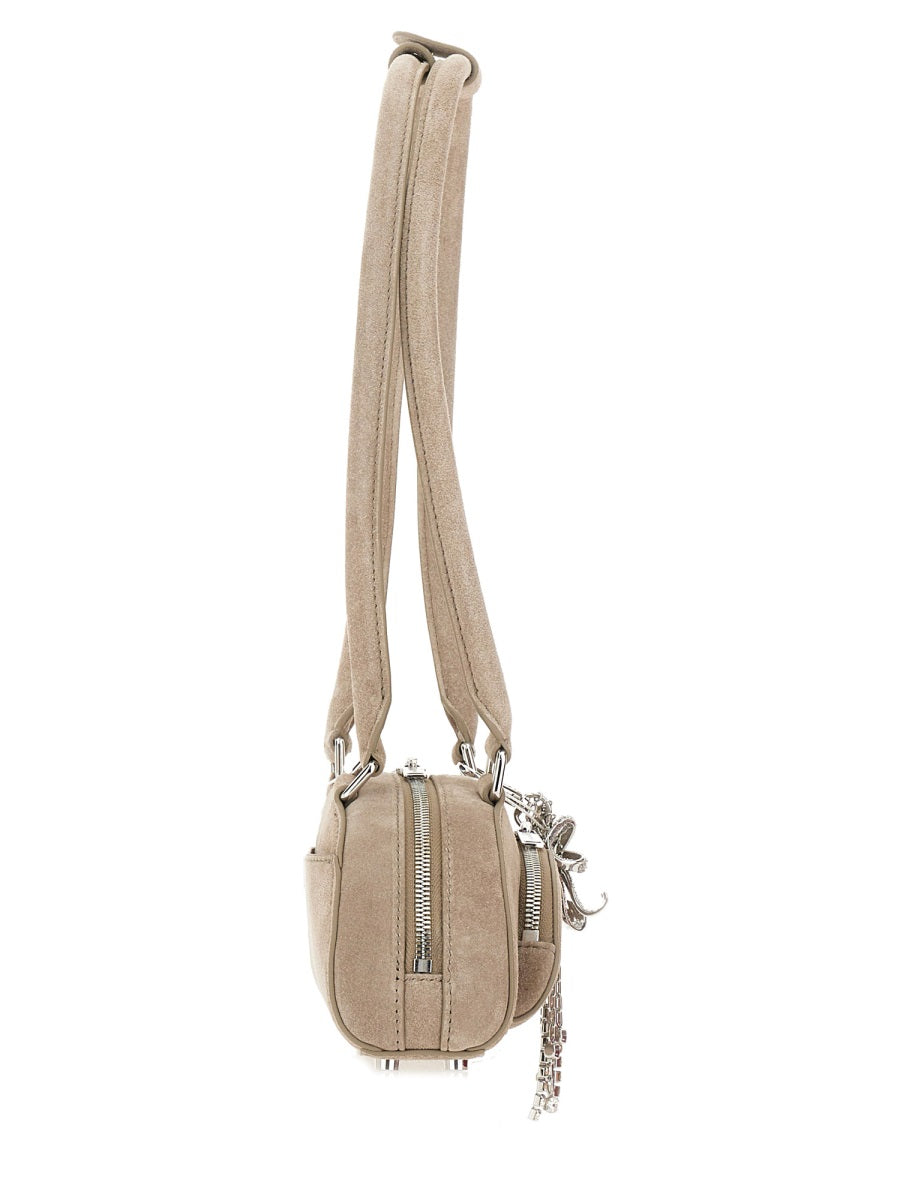 Mini Shoulder Bag Beige Leather Outer Cow