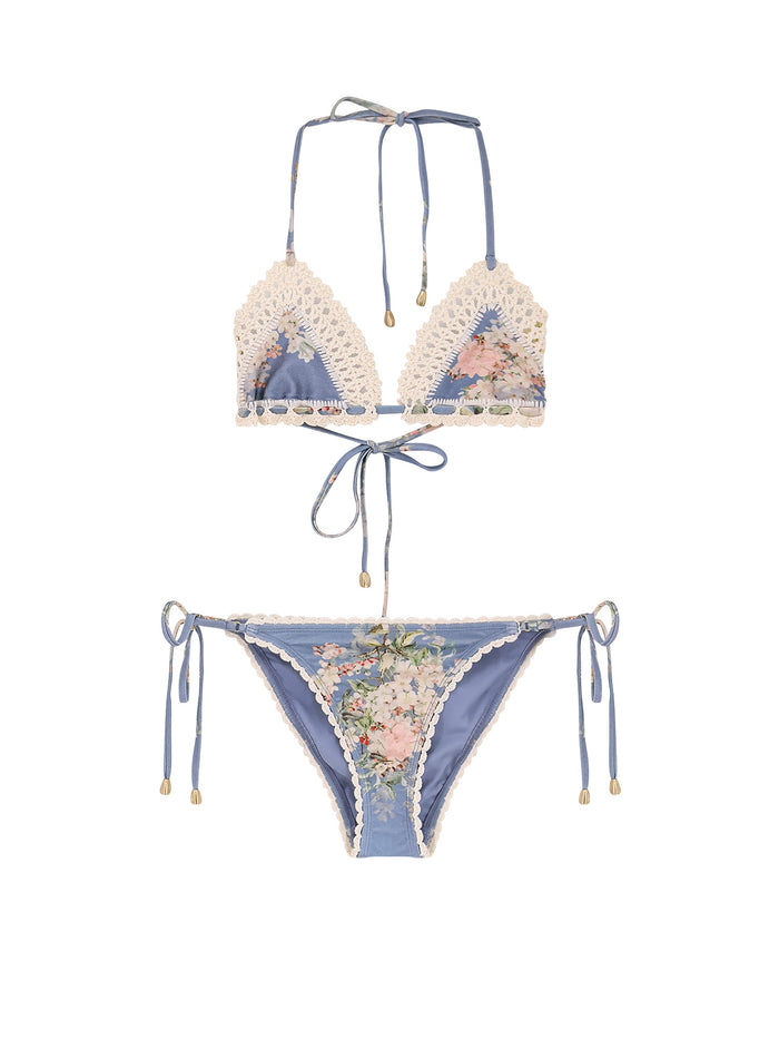 Zimmermann Sea Clothing Tea Blue Botanical Floral Poliammide Elastan
