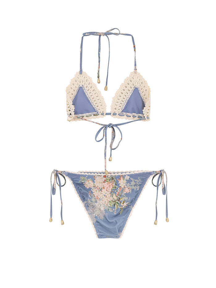 Zimmermann Sea Clothing Tea Blue Botanical Floral Poliammide Elastan