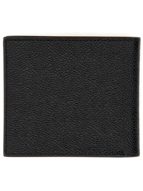 Bi-Fold Leather Wallet Black Calf Full Grain & Purses