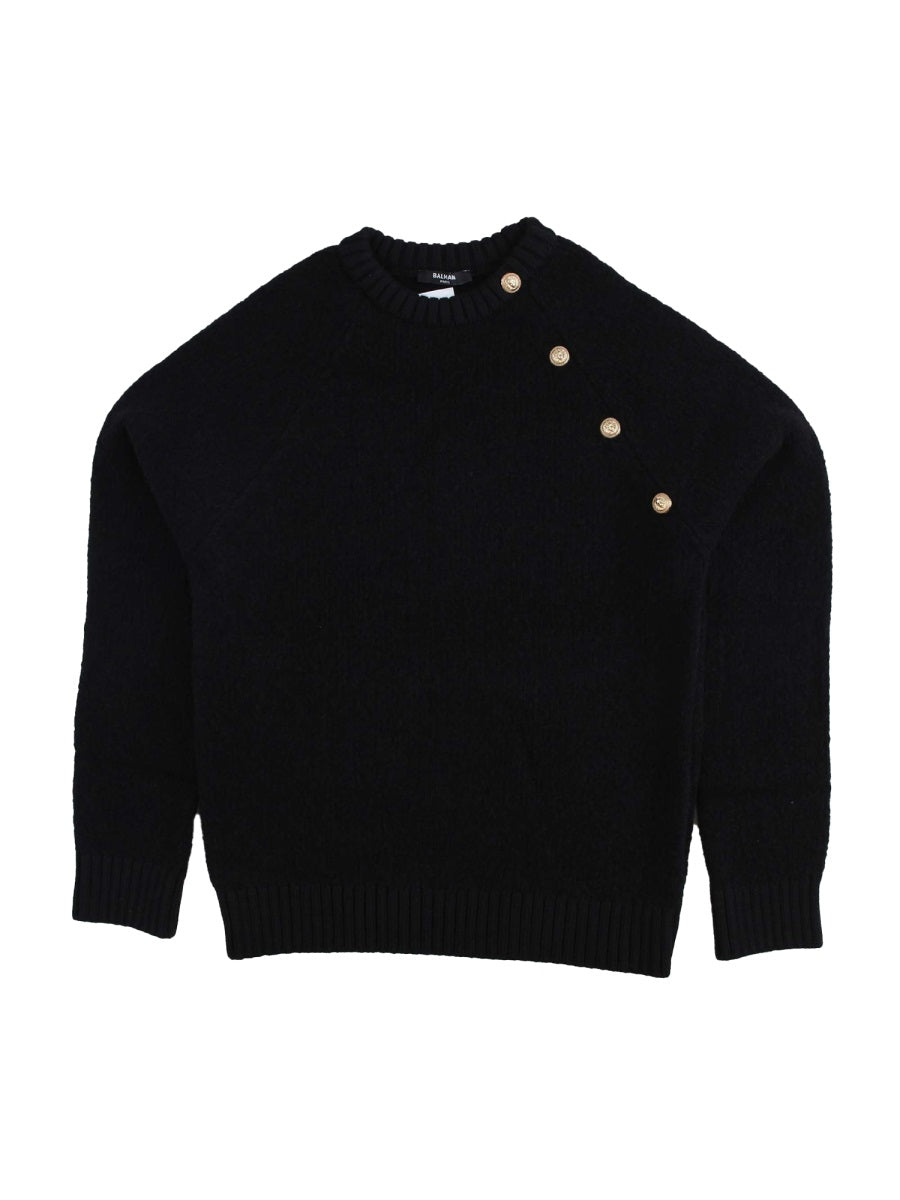 Button-Up Shirt Virgin Wool Black Polyamide Sweatshirts