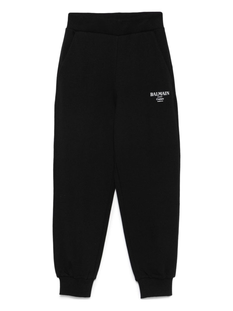 Sweatpants Black Cotton Trousers
