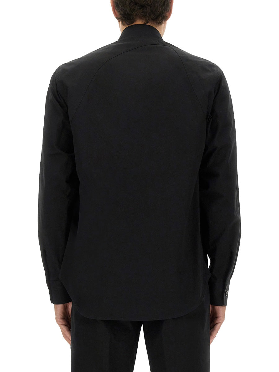 Black Cotton Mix Jacket-Shirt Main