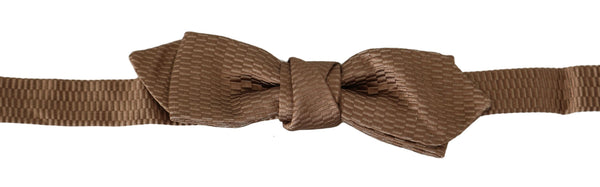 Dolce & Gabbana 62% Polyester bow tie in brown