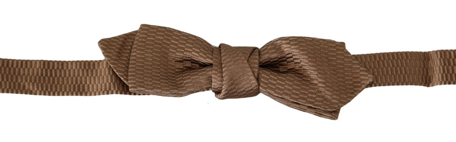 Dolce & Gabbana 62% Polyester bow tie in brown