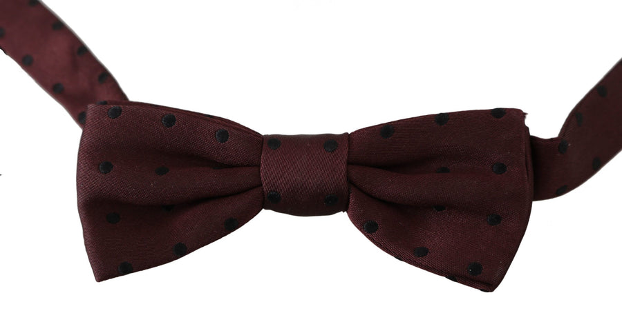 Dolce & Gabbana 100% Silk bow tie in purple