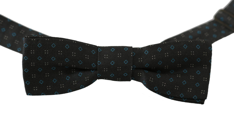 Dolce & Gabbana 100% Silk bow tie in gray