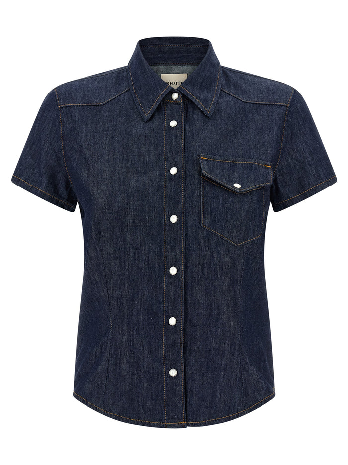 Cavazos shirt Blue Cotton Shirt, Blouse