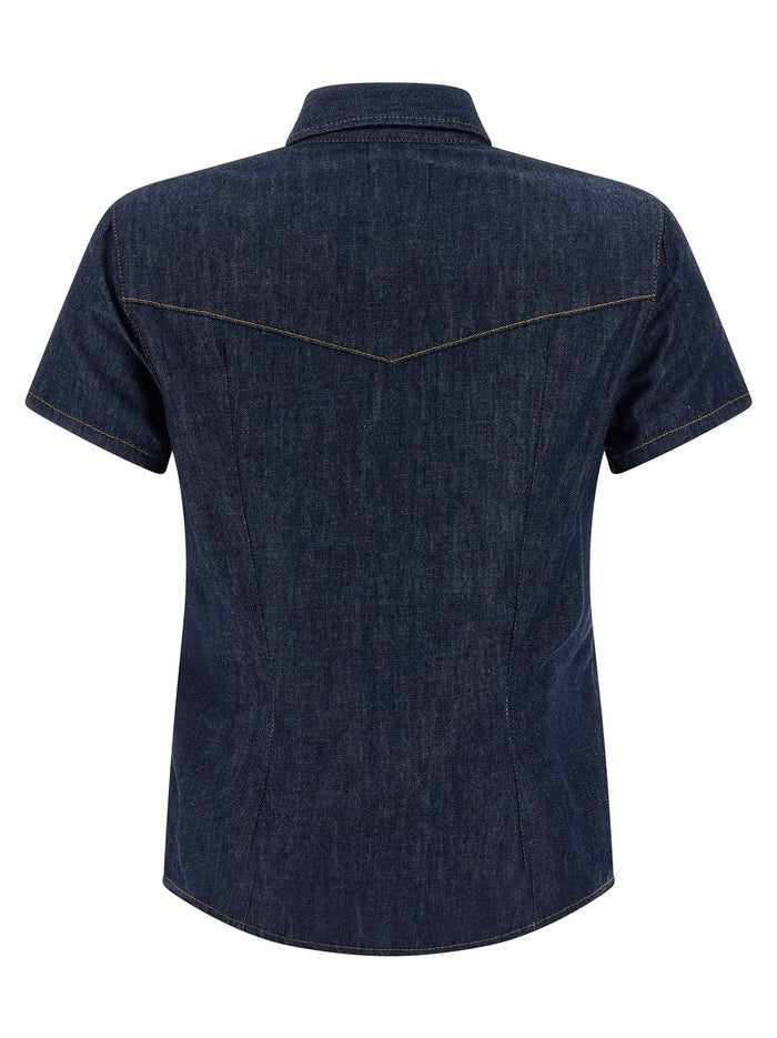 Cavazos shirt Blue Cotton Shirt, Blouse