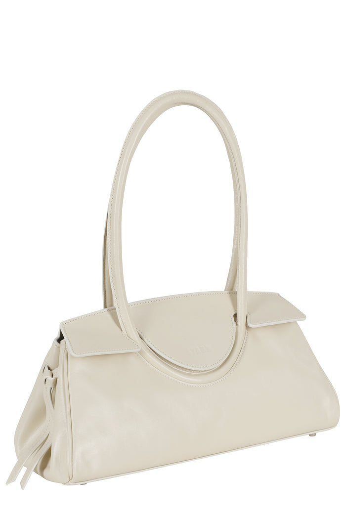 Maude Shoulder Bag Nude & Neutrals Pelle Di Mucca Borsa
