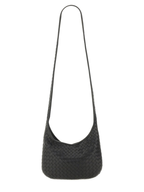 Leather Shoulder Bag Veneto Black