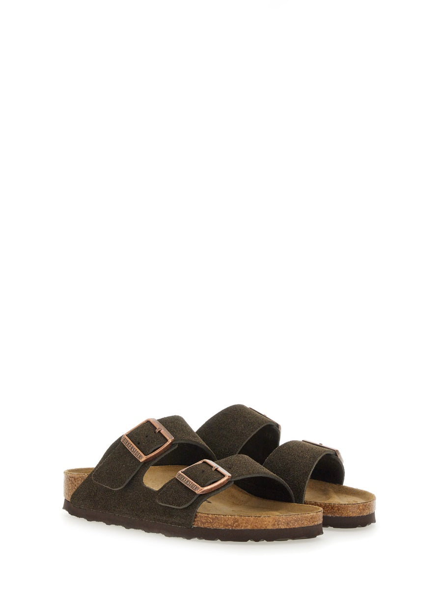 Arizona Sandals Brown Birko-flor Upper
