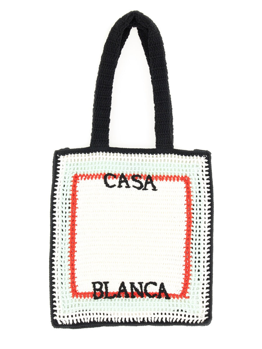 Crochet Bag White Main: Cotton Lining: Lyocell Handbags