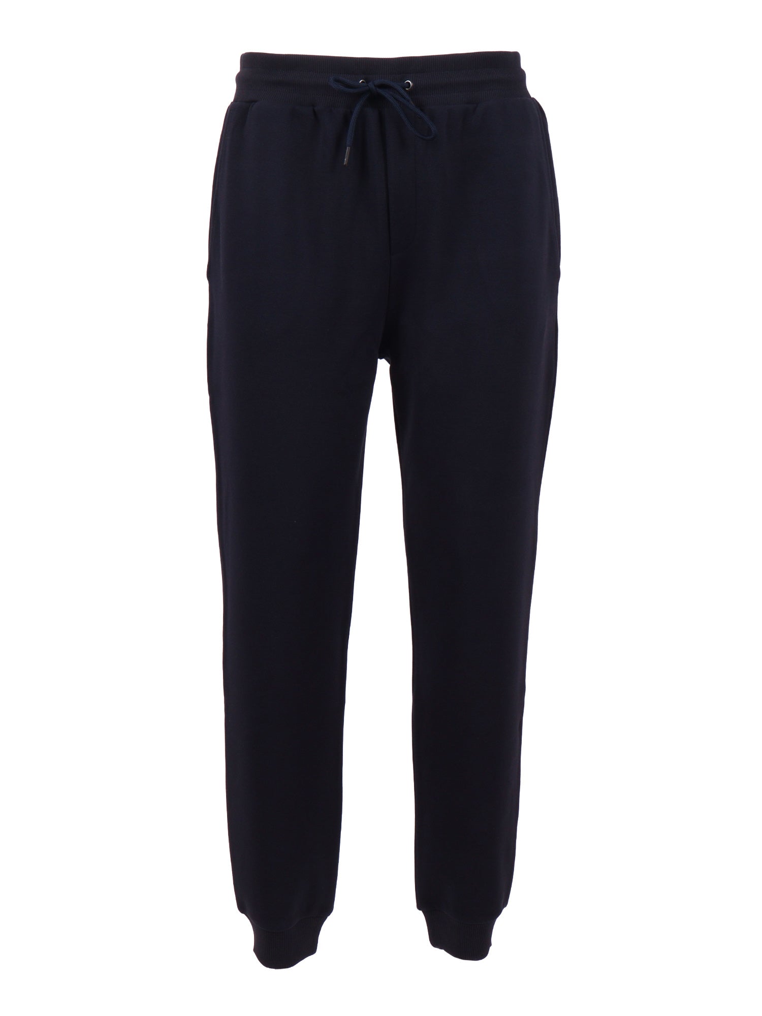 SWEATPANTS Blue Cotton Polyester Elastane Trackpants