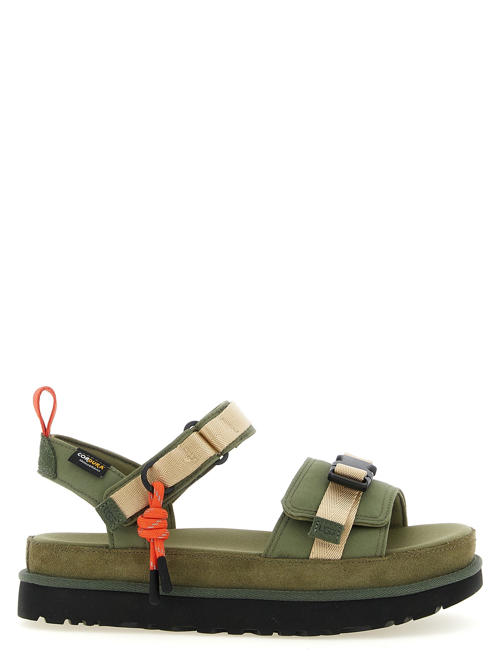 Goldenstar Wildwood sandals Green Leather Textile