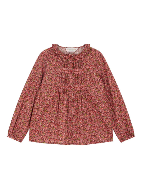 Blouse Gentille Red Organic Cotton Shirt