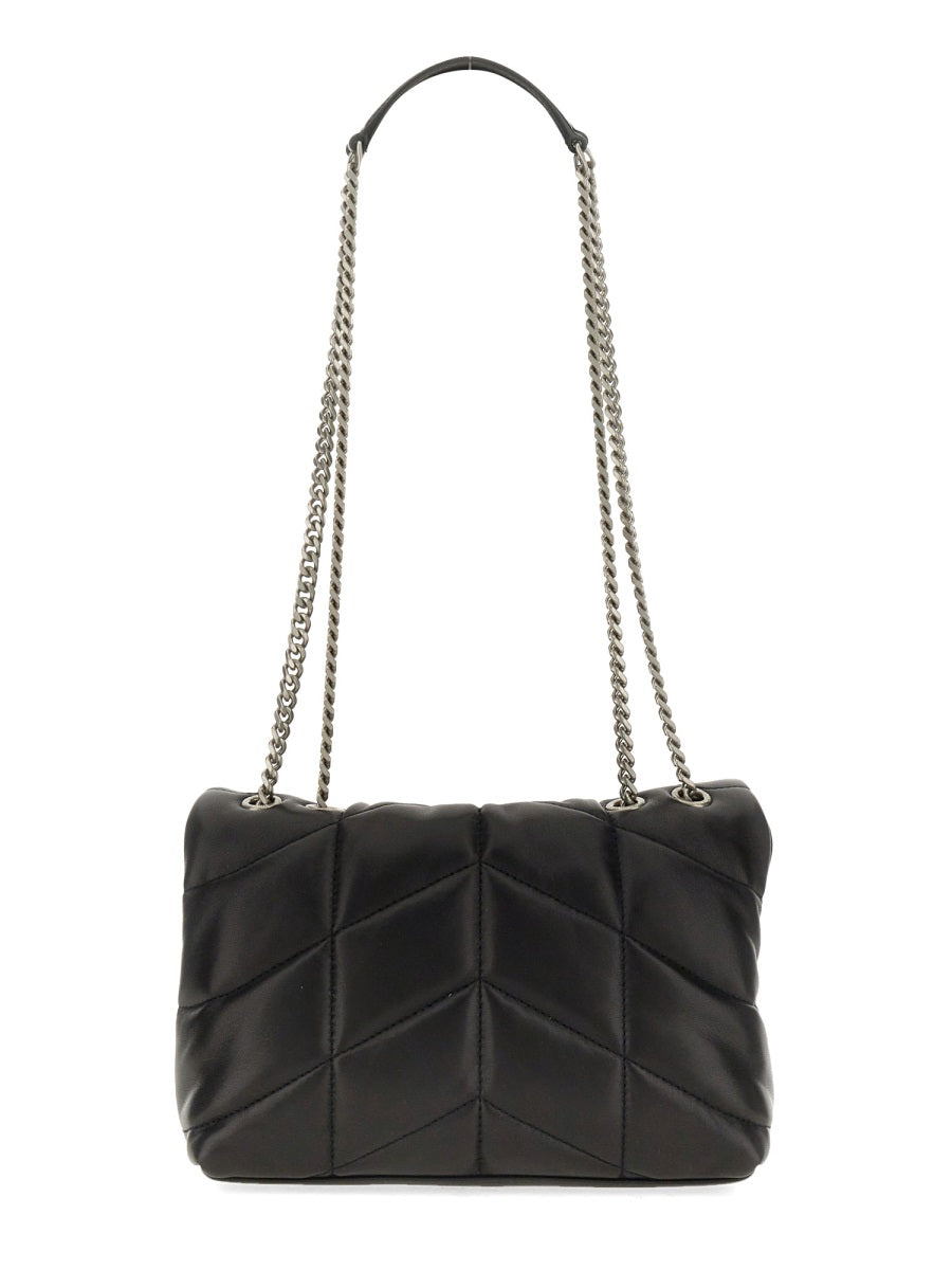 Shoulder Bag Puffer Toy Black Lamb Leather