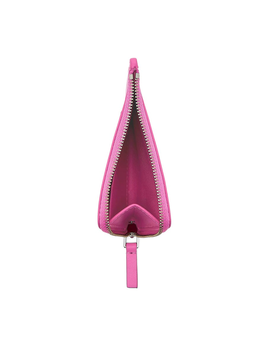 Zippered Wallet With Pendant Pink & Purses