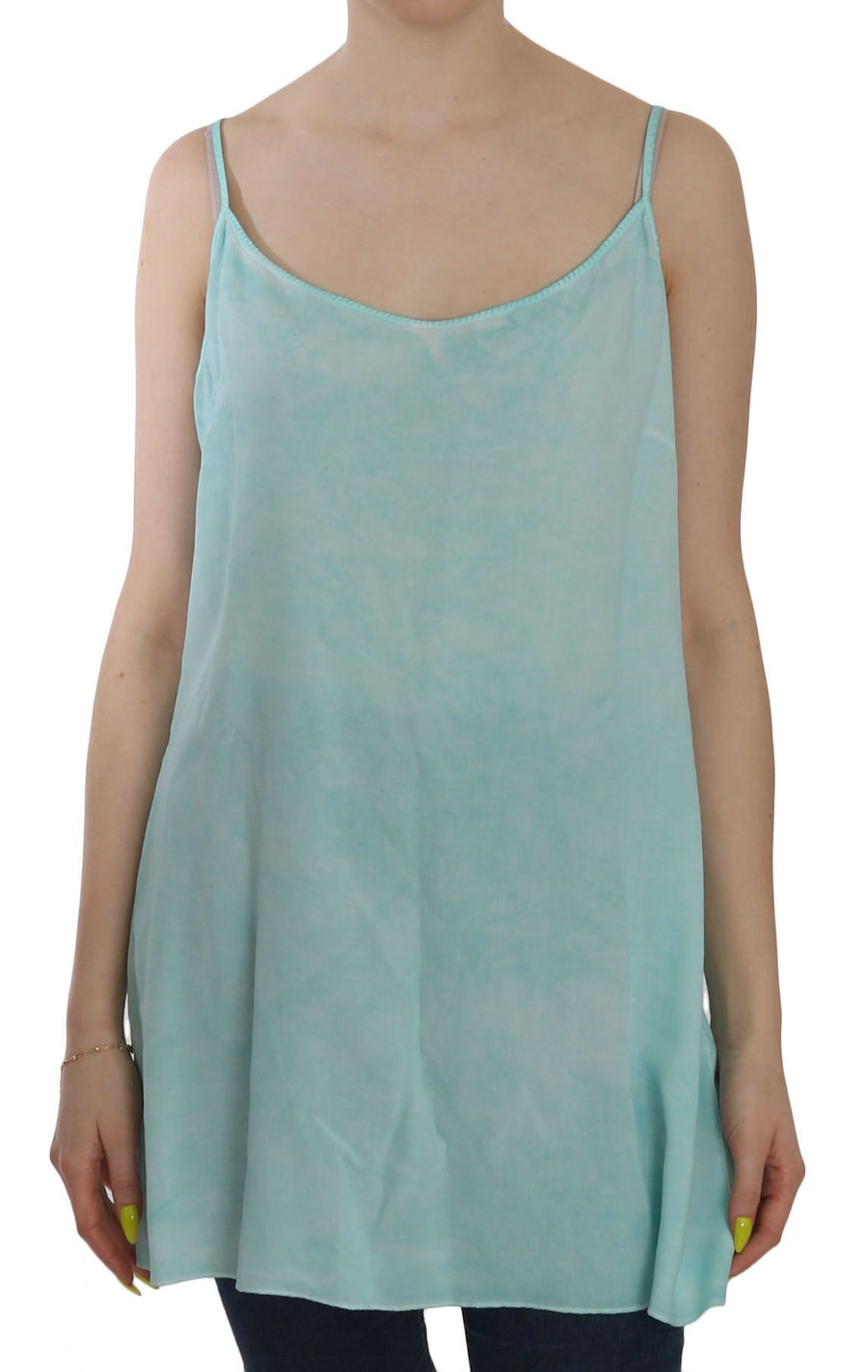 Ermanno Scervino 100% Viscose tank top in blue