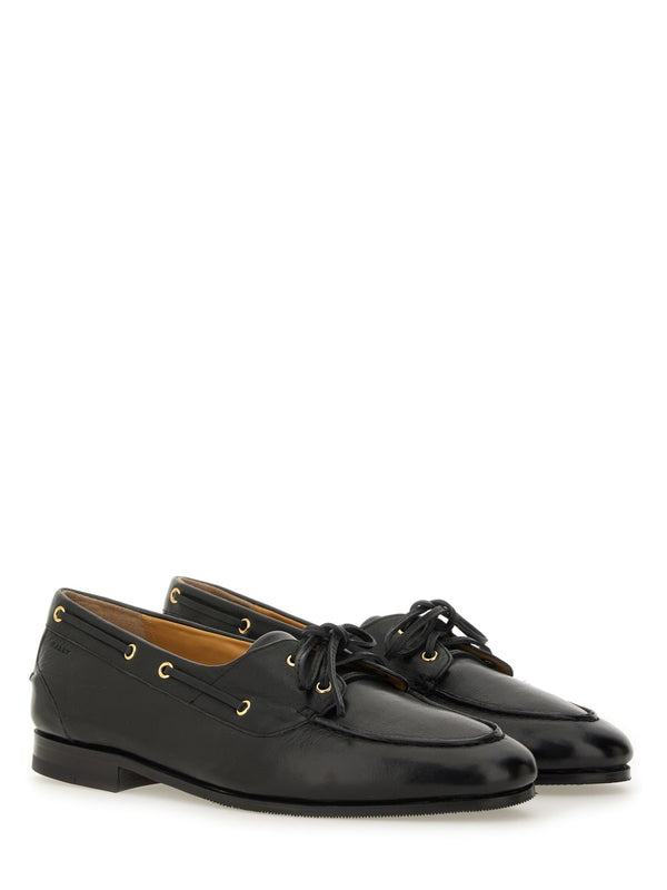 Moccasin Pathy Black Buffalo Loafers