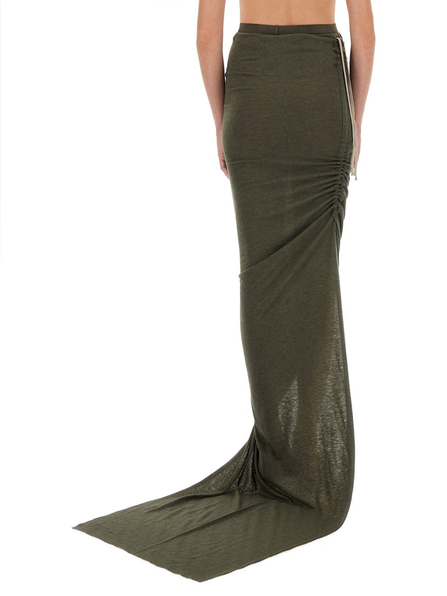Edfu Skirt Green Viscose