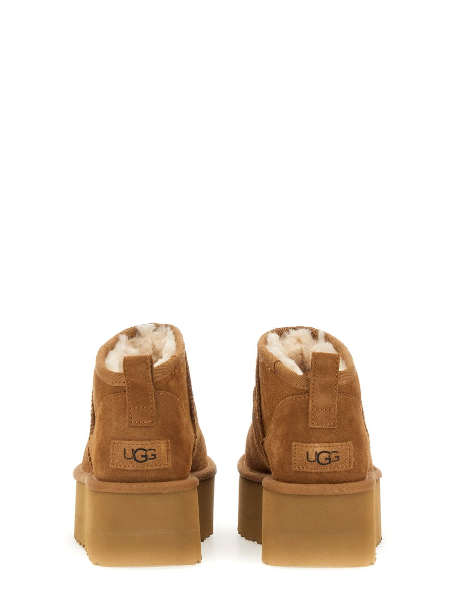 Boots Classic Ultra Mini Brown Leather