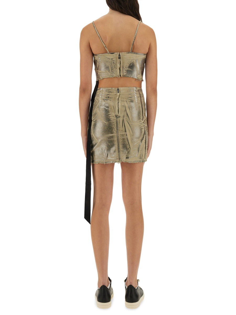 Top Minimal Beige Cotton Tops