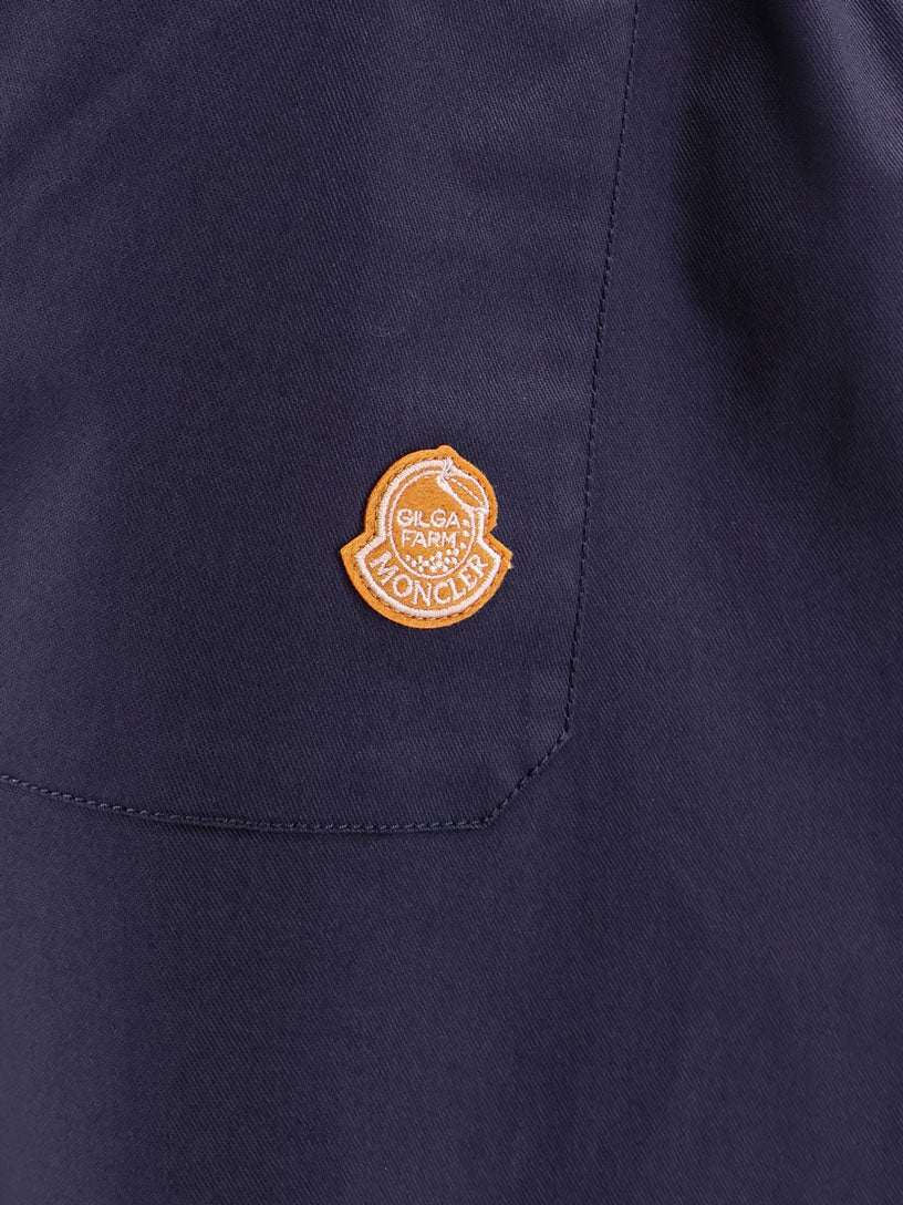 MONCLER GENIUS RTW Blue Cotone Lyocell Elastan
