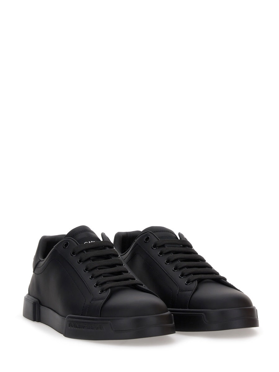 Portfino Sneaker Black Leather Trainers