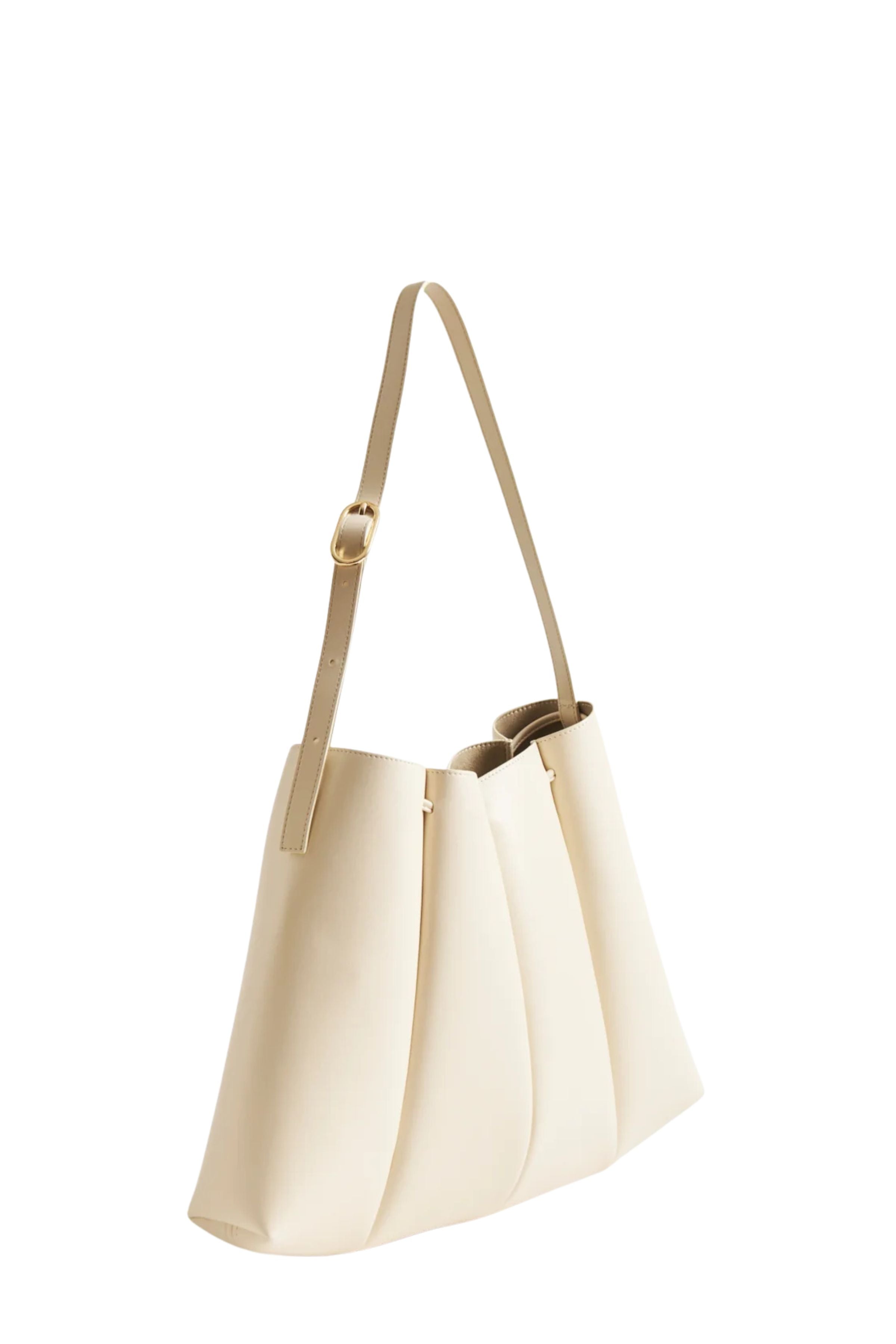 Calipso Sac Vegan Nude & Neutrals Leather Borsa