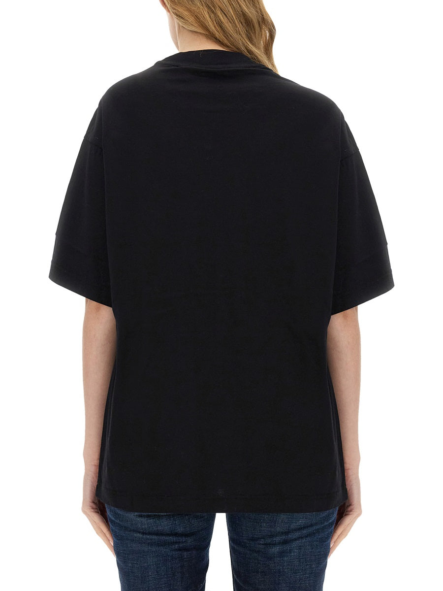 Palm Soft Fit T-Shirt Ski Club Black Cotton T-shirts
