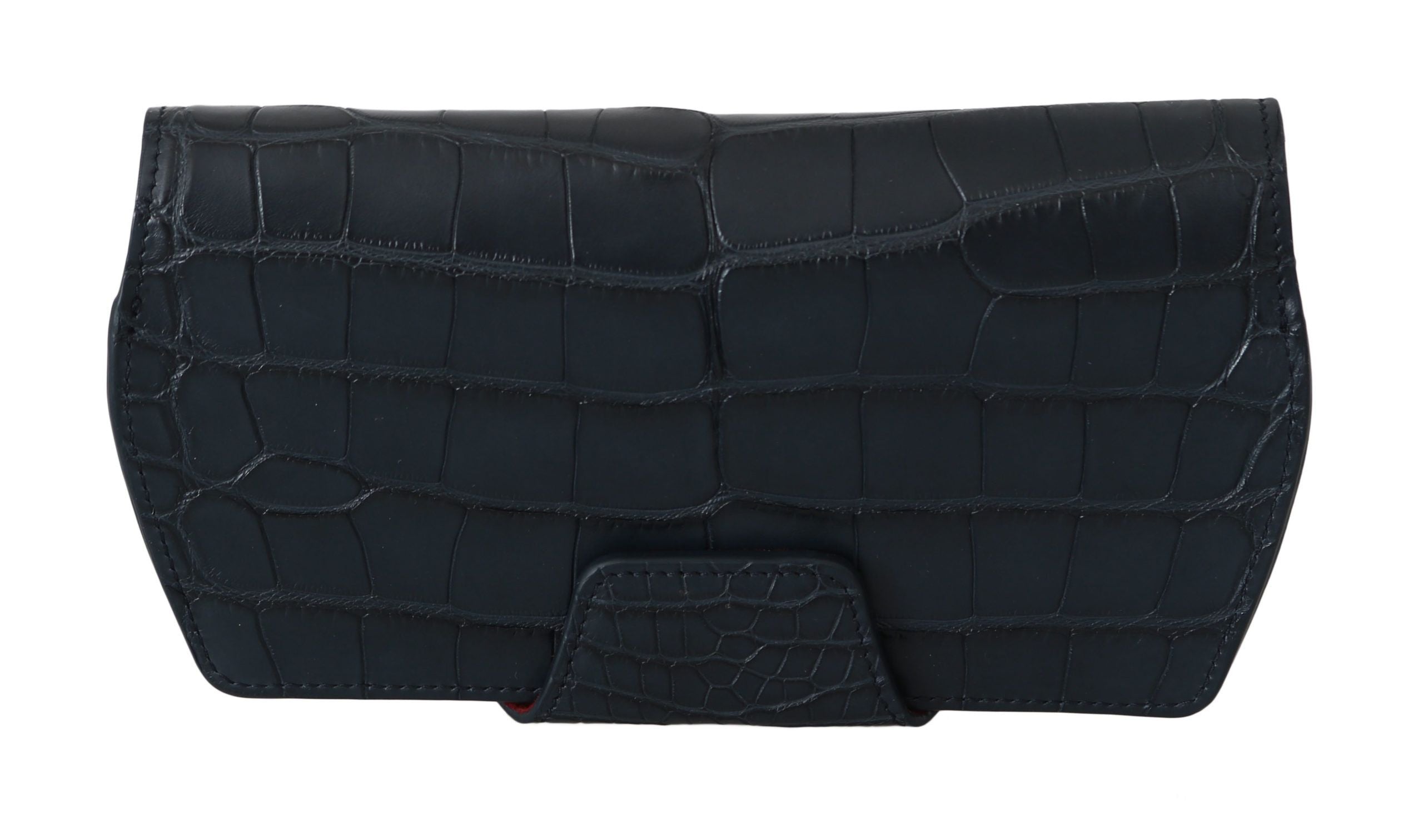Blue Crocodile Eyewear Sunglasses Case Cover Pouch Skin Leather