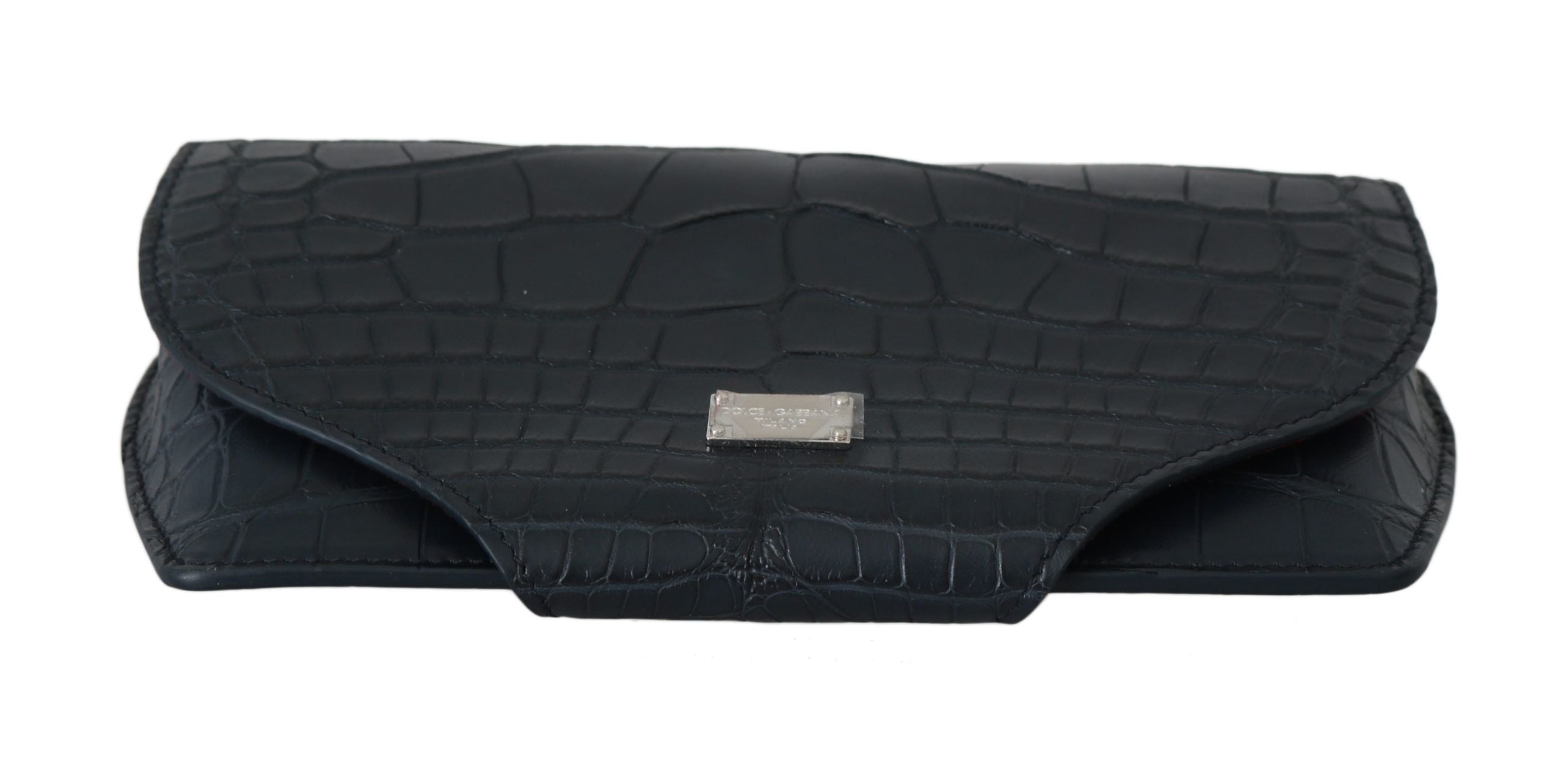 Blue Crocodile Eyewear Sunglasses Case Cover Pouch Skin Leather