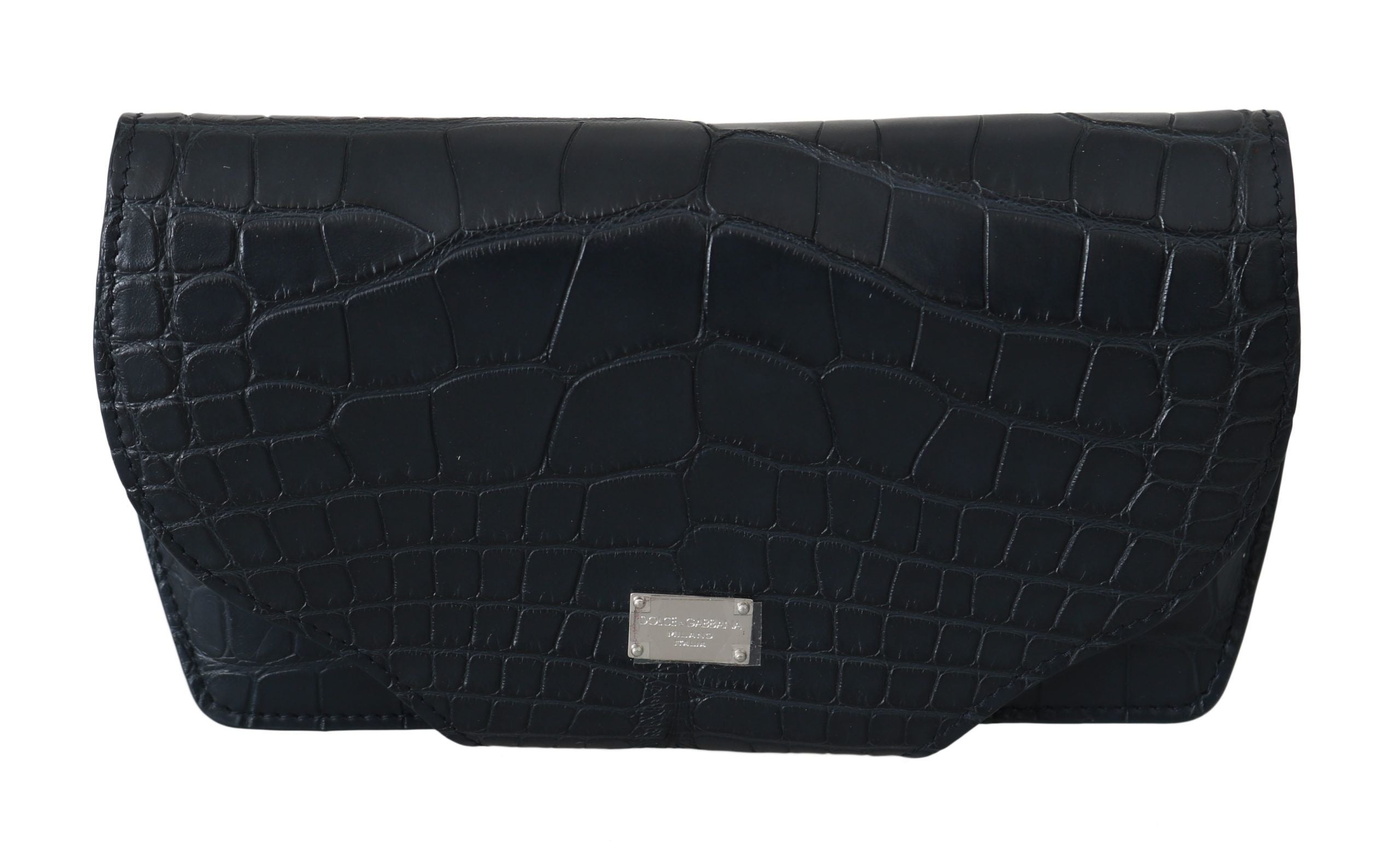 Blue Crocodile Eyewear Sunglasses Case Cover Pouch Skin Leather