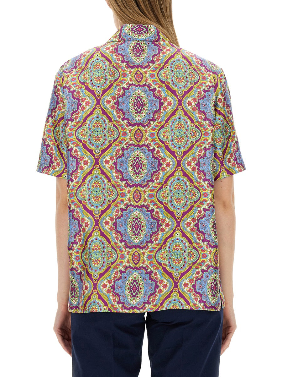Printed Silk Shirt Multicolour