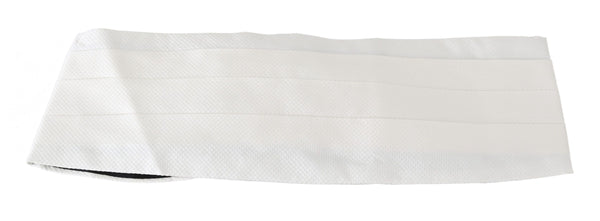 Dolce & Gabbana 100% Silk cummerbund in white