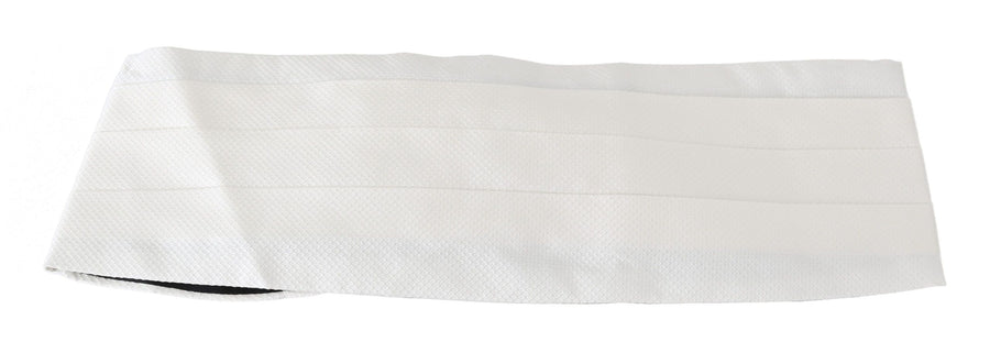 Dolce & Gabbana 100% Silk cummerbund in white