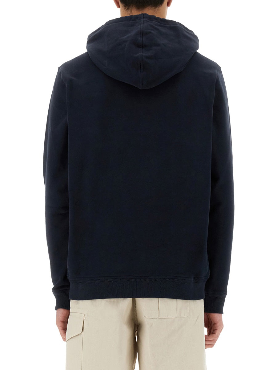 Hooded Sweatshirt Blue Cotton Sweatshirts
