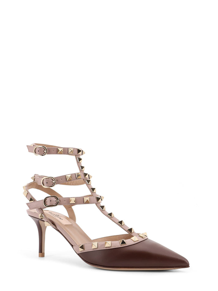 Valentino Garavani With Heel Light Coffee/poudre Pelle
