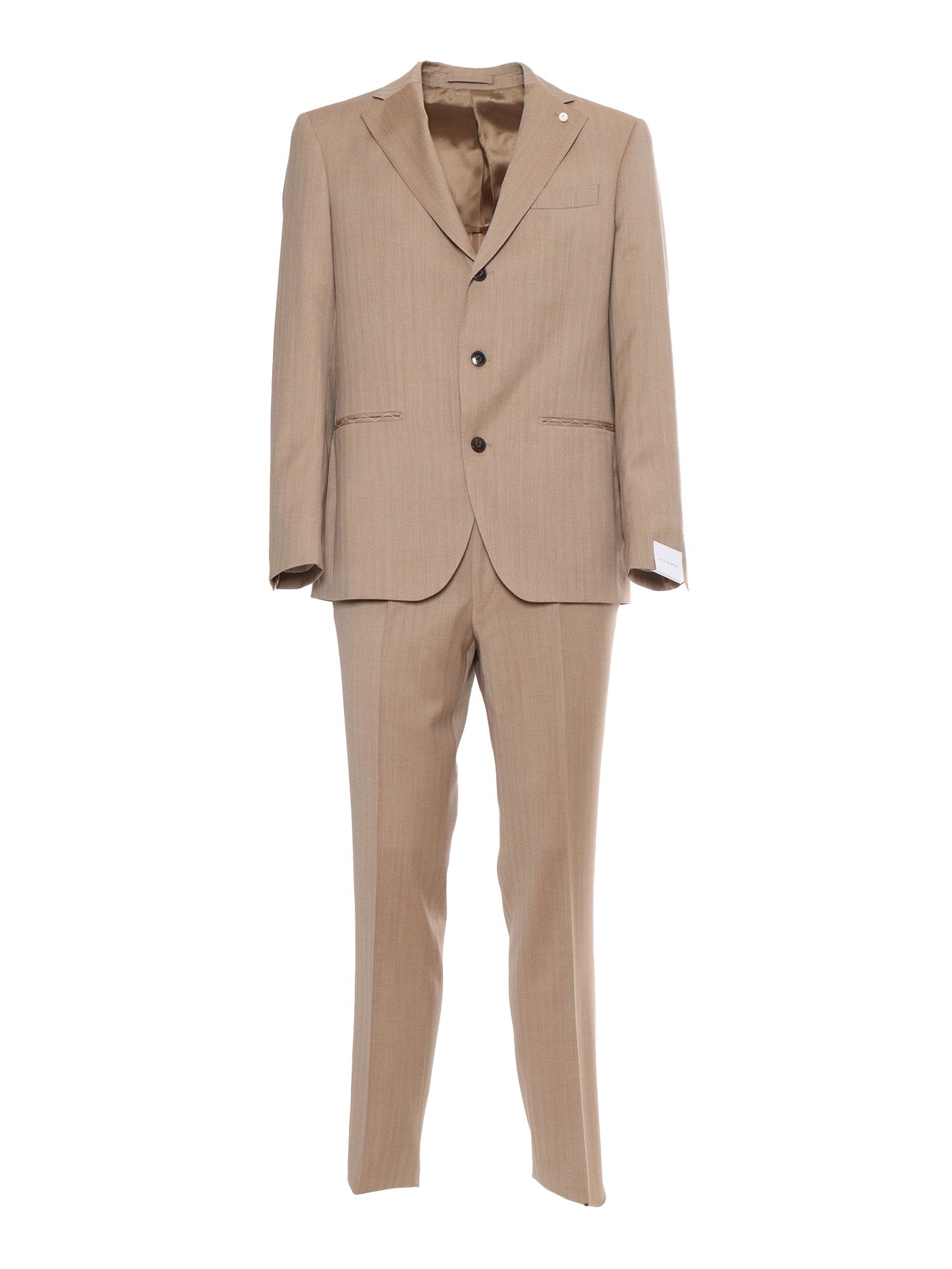 Brown mens suit Virgin Wool Dress