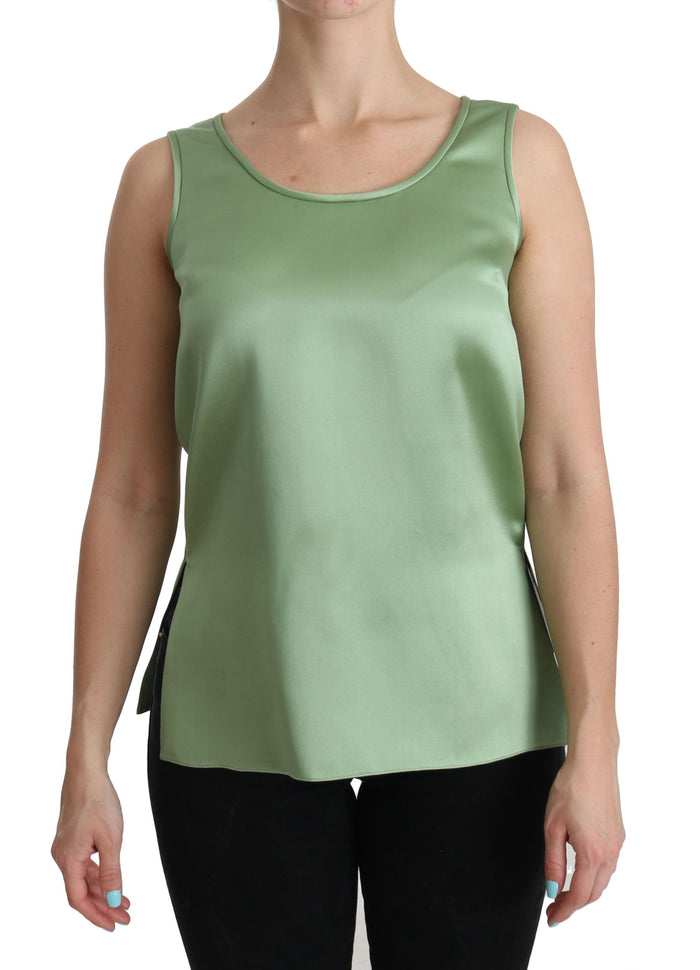 Dolce & Gabbana 100% Silk tank top in green