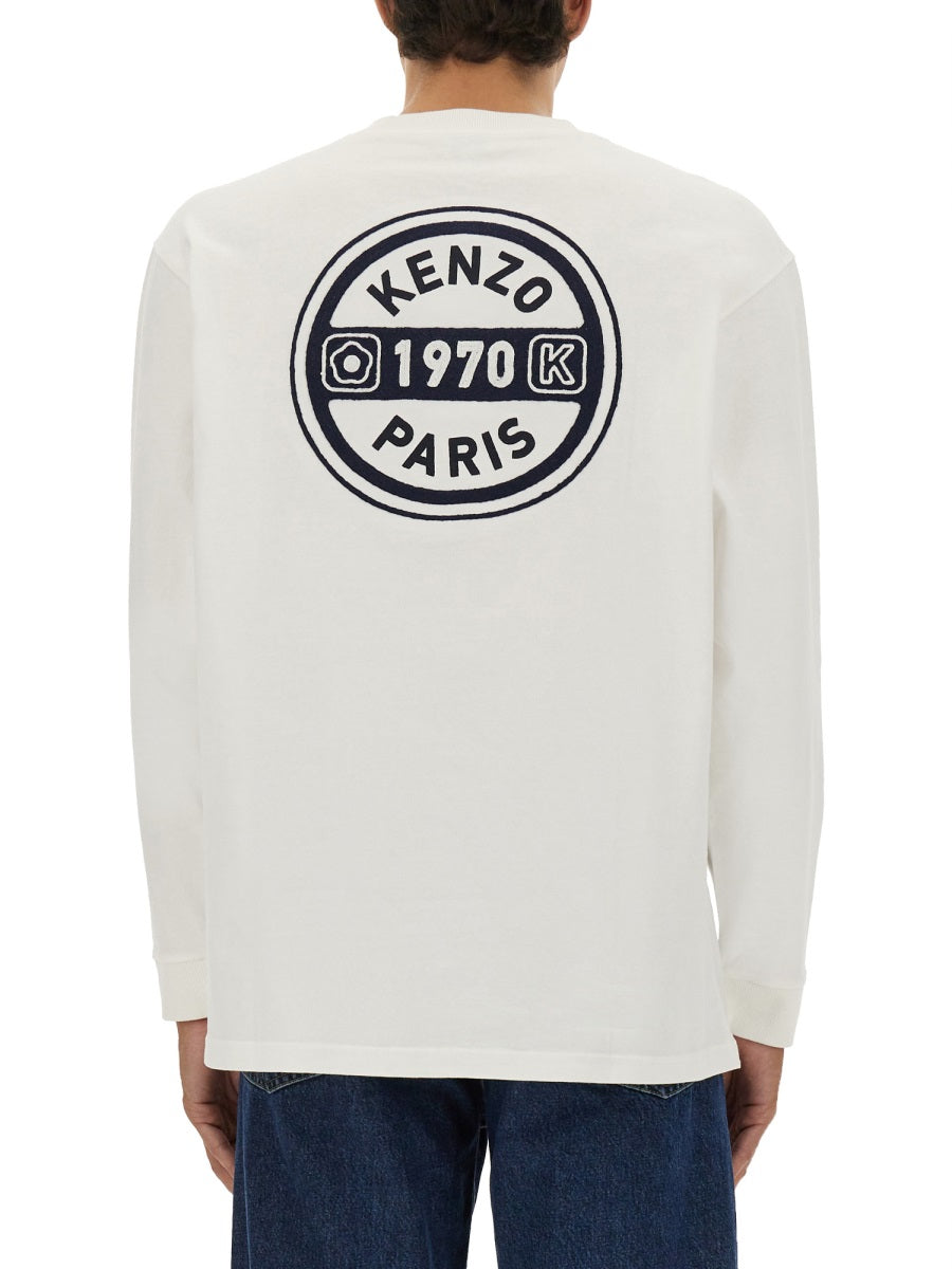 Long-Sleeved T-Shirt White Cotton T-shirts