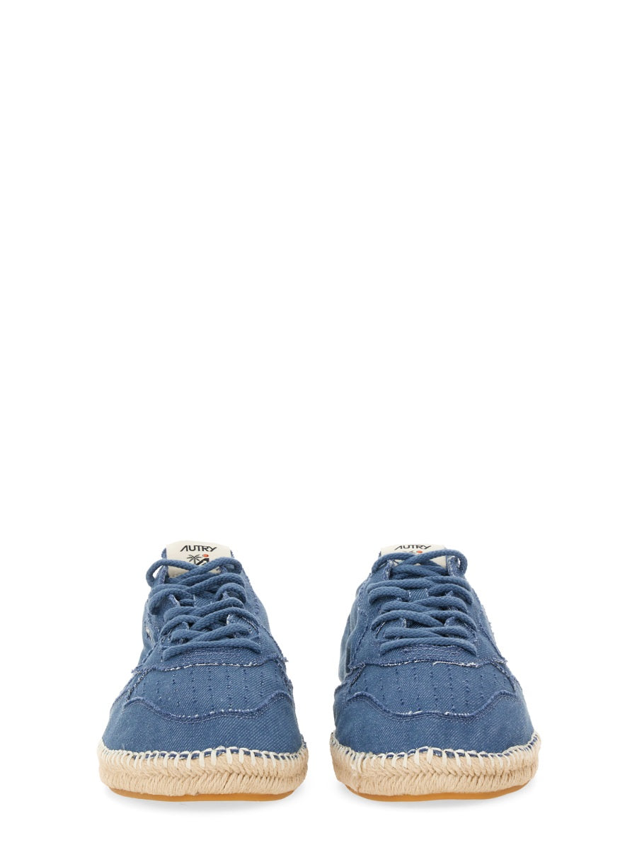 Espadrilles Sandy Blue Cotton Trainers