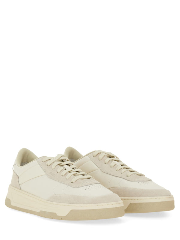 Baltimore Tenn Sneaker White Polyester - Leather Trainers