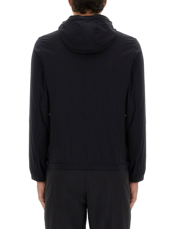 Hooded Jacket Black Polyamide