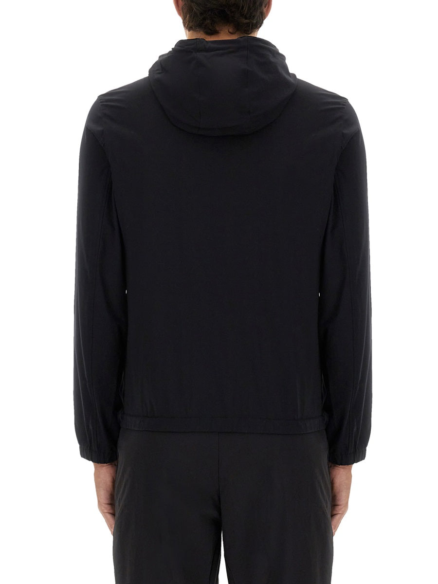 Hooded Jacket Black Polyamide