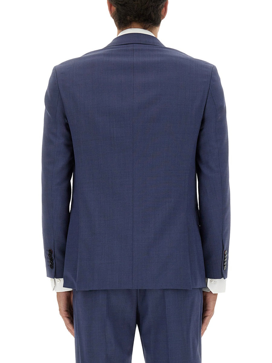 Modern Fit Jacket Blue Polyester (recycled)