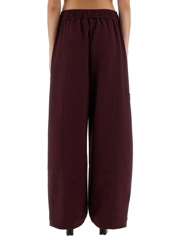 Twill Pants Bordeaux Rec Pes Trousers